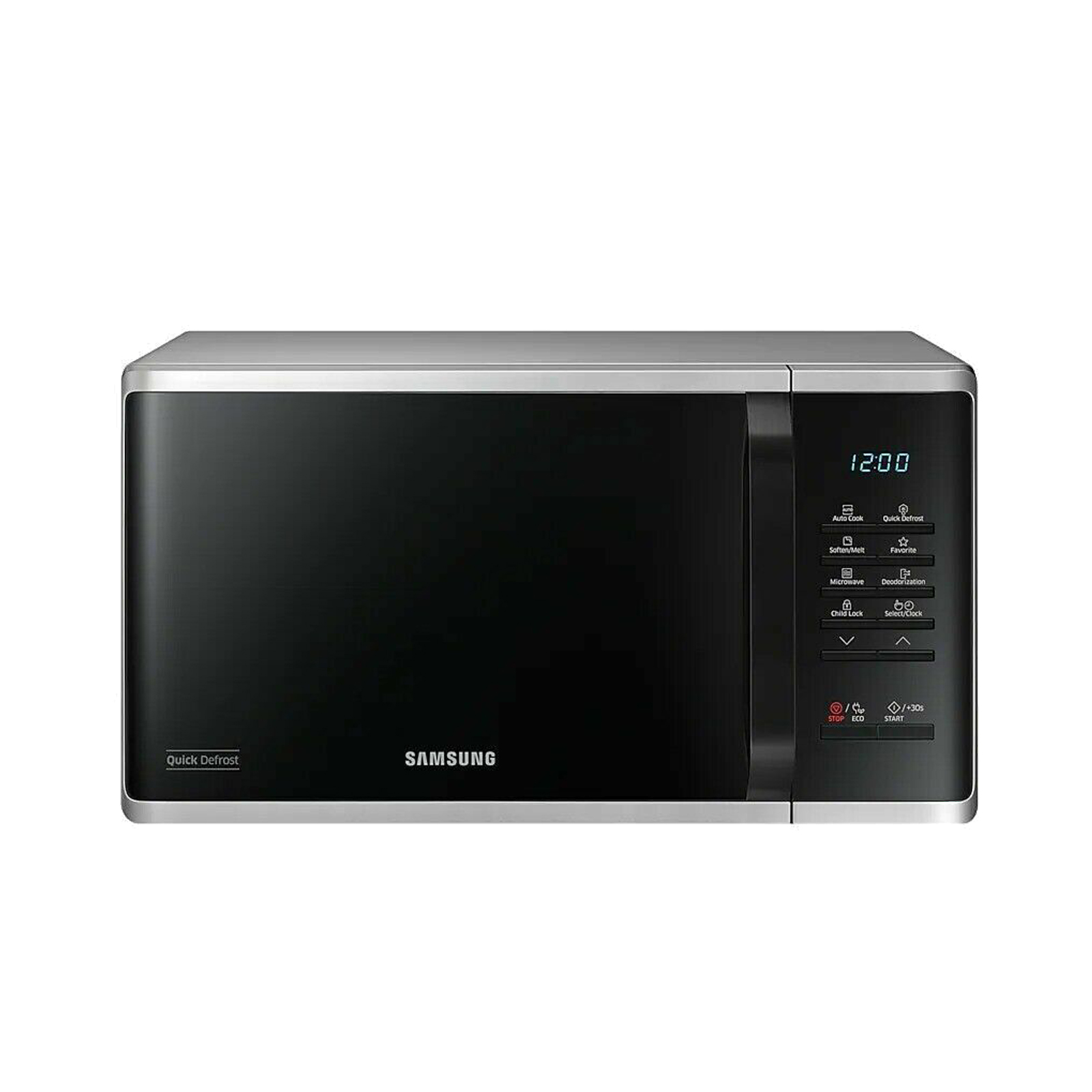 Samsung-Mwo-23L-800w-solo-membrane-control-Silver-color