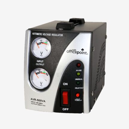 STABILISER	AVR 500Va with 230v and 110v outlet	 +1 Year Warranty	OfficePointBrand
